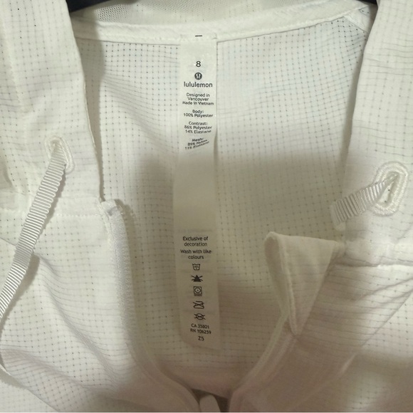 Lululemon Athletica White Hooded Jacket - Picture 7 of 8